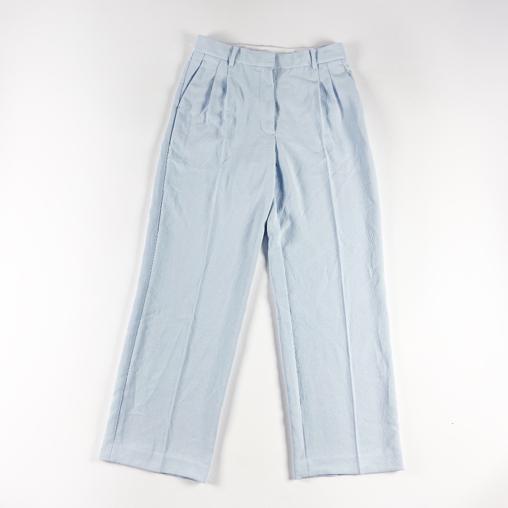 Wilfred Aritzia The Effortless Cropped High Waist Straight Leg Casual Pants 12